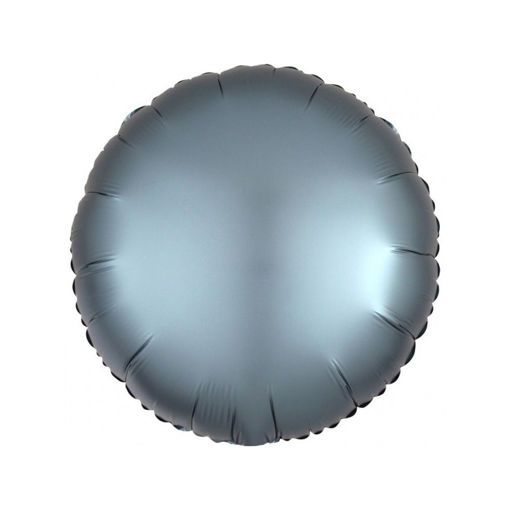Picture of SATIN LUXE STEEL BLUE ROUND 17 INCH